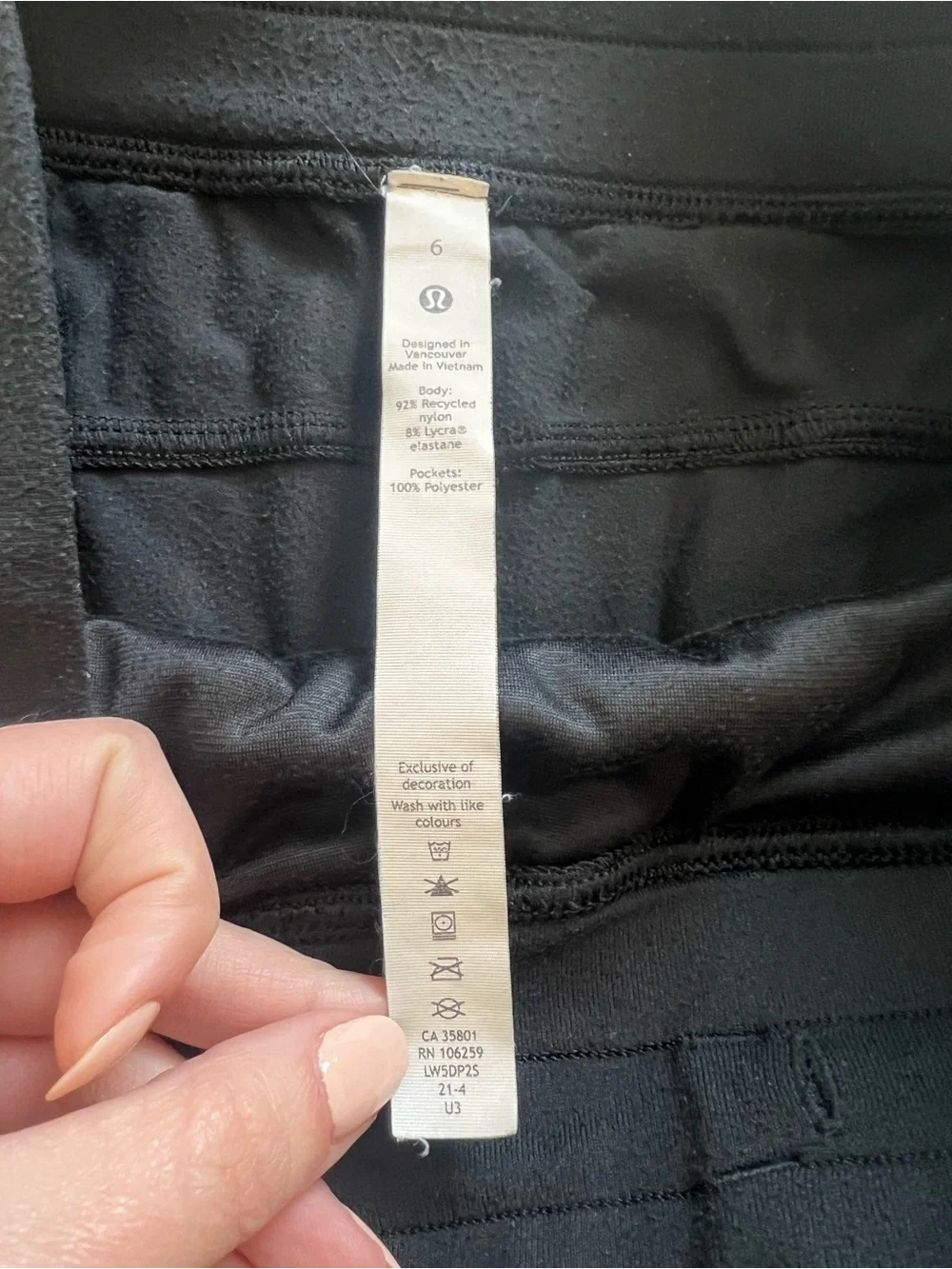 Lululemon Ready to Rulu High-Rise Jogger Black Sz 6